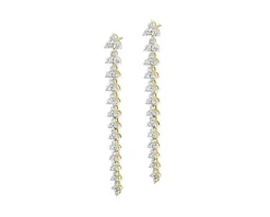 Kolczyki z żółtego złota z brylantami - 2,00 ct - próba 585