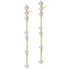 Kolczyki z żółtego złota z brylantami - 1,06 ct - próba 750