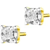 Kolczyki z żółtego złota z diamentami - 1,01 ct - próba 585