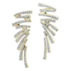 Kolczyki z żółtego złota z diamentami - 0,41 ct - próba 585