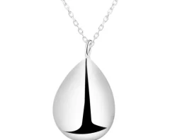 Naszyjnik srebrna - łezka