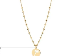 Naszyjnik srebrny - dmuchawiec, kulki