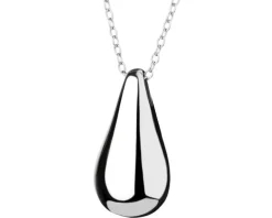 Naszyjnik srebrny - łezka