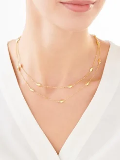 Naszyjnik srebrny - fasolki