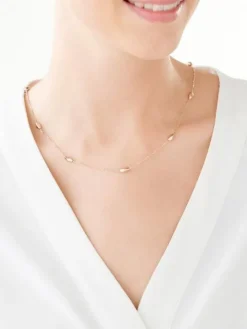 Naszyjnik srebrny - fasolki