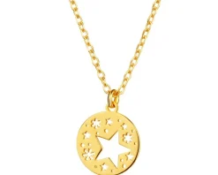 Naszyjnik srebrny - gwiazdy