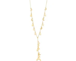 Naszyjnik srebrny - gwiazdy, Księżyc