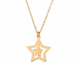 Naszyjnik srebrny - gwiazdy
