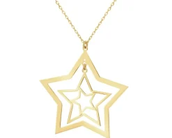 Naszyjnik srebrny - gwiazdy