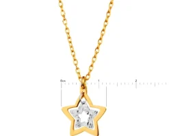 Naszyjnik srebrny - gwiazda