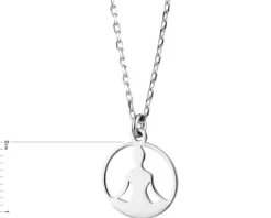 Naszyjnik srebrny - joga