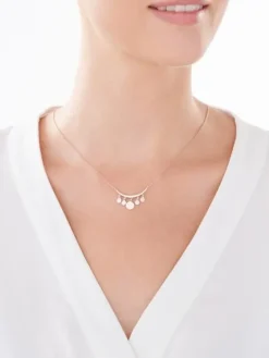 Naszyjnik srebrny - kółka