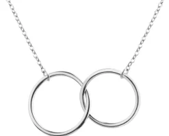 Naszyjnik srebrny - koła