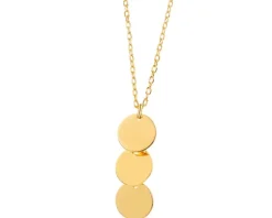 Naszyjnik srebrny - koła