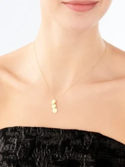 Naszyjnik srebrny - koła