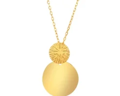 Naszyjnik srebrny - koła