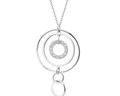 Naszyjnik srebrny - koła