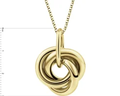 Naszyjnik srebrny - koła