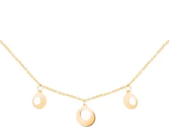 Naszyjnik srebrny - koła