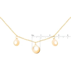 Naszyjnik srebrny - koła