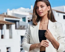 Naszyjnik srebrny - koła