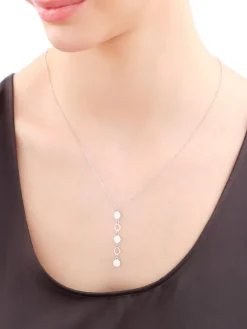 Naszyjnik srebrny - koła