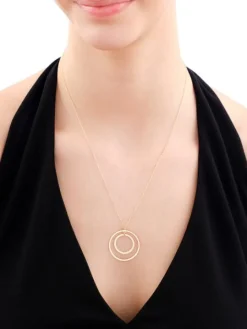 Naszyjnik srebrny - koła