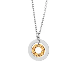 Naszyjnik srebrny - koła