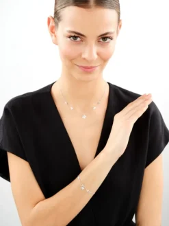 Naszyjnik srebrny - koniczyny