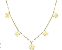 Naszyjnik srebrny - koniczyny