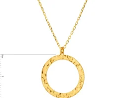 Naszyjnik srebrny - koło