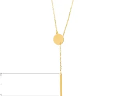 Naszyjnik srebrny - koło