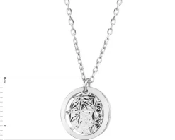 Naszyjnik srebrny - koło