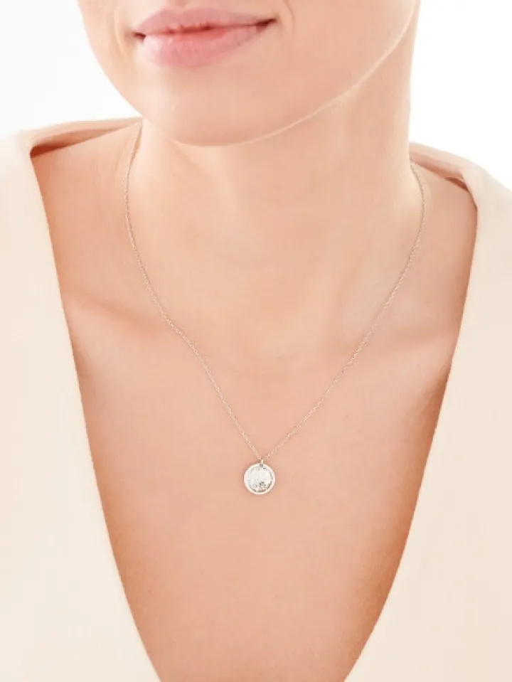 Naszyjnik srebrny - koło