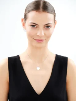 Naszyjnik srebrny - koło