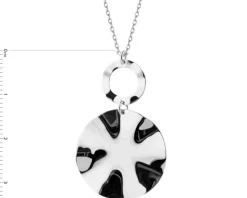 Naszyjnik srebrny - koło