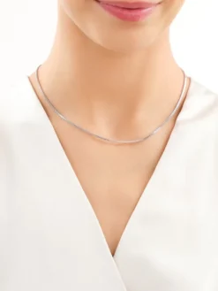 Naszyjnik srebrny - kłos