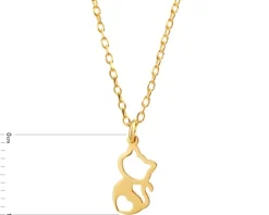 Naszyjnik srebrny - kot