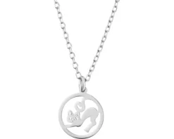 Naszyjnik srebrny - kot