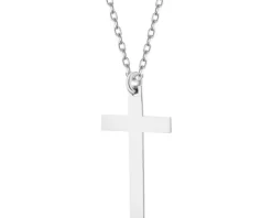 Naszyjnik srebrny - krzyż
