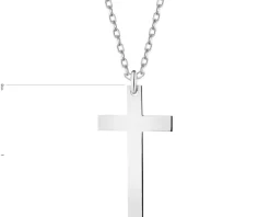 Naszyjnik srebrny - krzyż