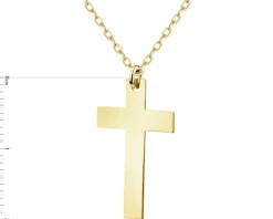 Naszyjnik srebrny - krzyż