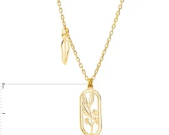 Naszyjnik srebrny - kwiaty