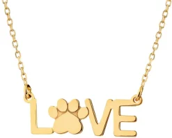 Naszyjnik srebrny - Love, łapka