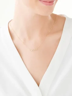 Naszyjnik srebrny - mama, serce