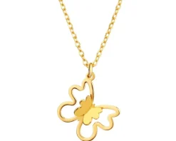 Naszyjnik srebrny - motyl