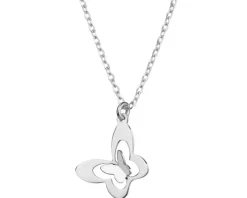 Naszyjnik srebrny - motyl