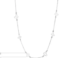 Naszyjnik srebrny - motyle