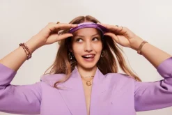 Naszyjnik srebrny - motyle, koło