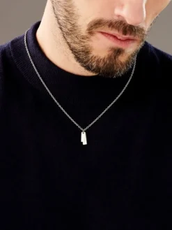 Naszyjnik srebrny - nieśmiertelnik